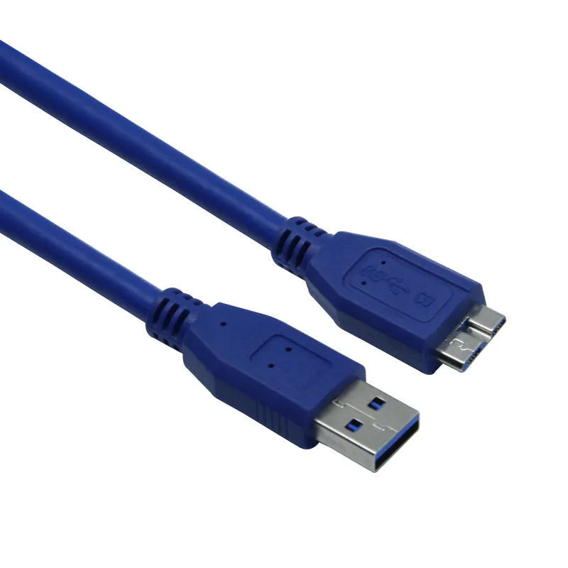 USB 3.0 data cable in blue or black, available in lengths from 30cm to 5m for mobile hard drives.