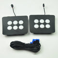 LED tail box camping light by Weilanda 100x120x50mm 12V 12W 600 lumens with touch switch