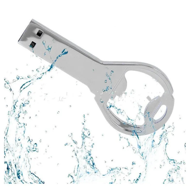 Metal key bottle opener USB flash drive with USB 2.0 port and metal casing
