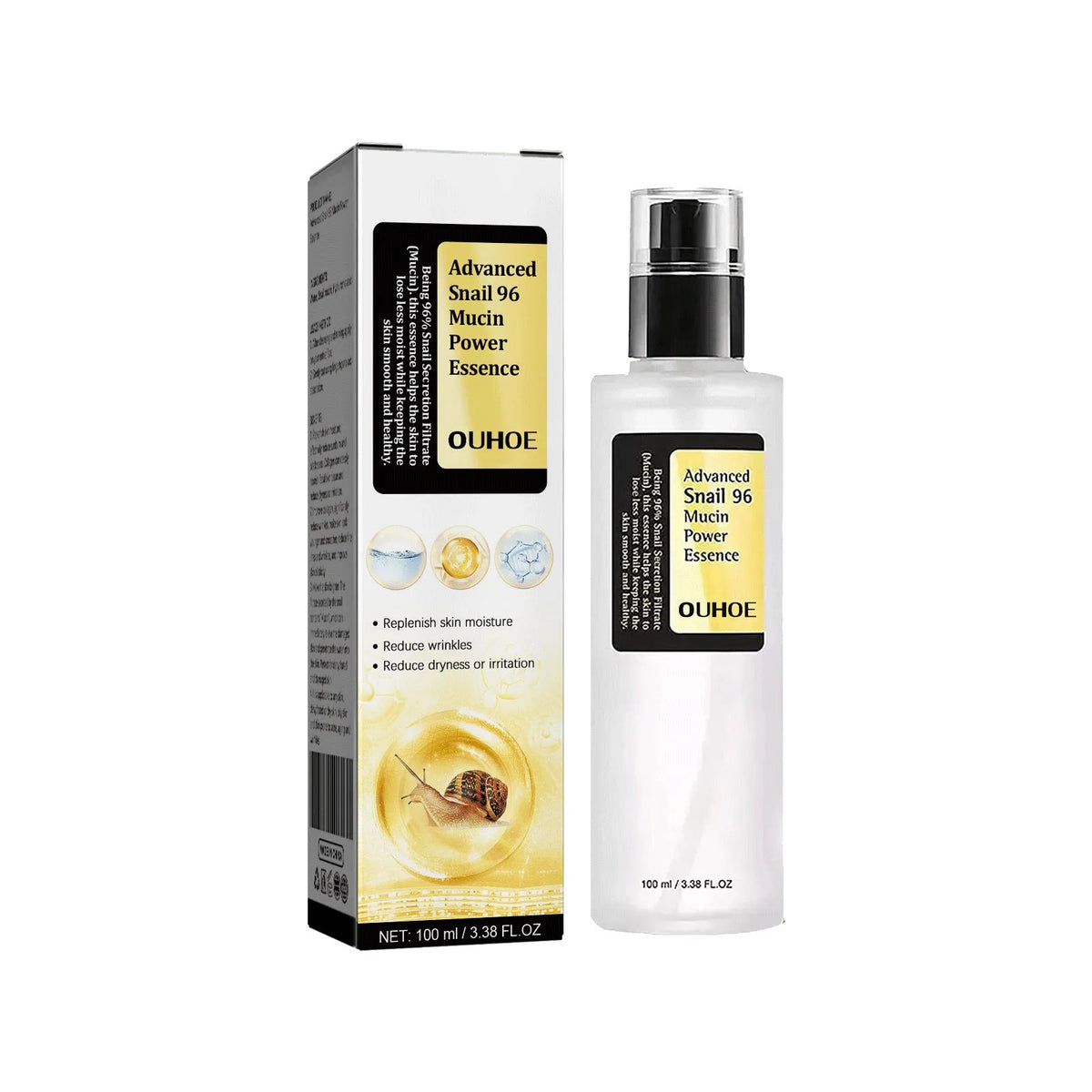 100ml bottle of Snail Serum Collagen Facial Serum for hydrating and brightening skin.