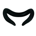 Silicone VR headset face mask replacement in black with clip belt attachment