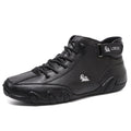 Octopus brand men's high-top ankle boots in khaki, grey, or black with a round toe and rubber sole.