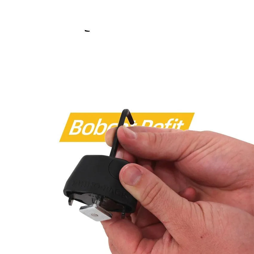 Plastic-sheathed steel cable lock for securing equipment on a vehicle roof platform.