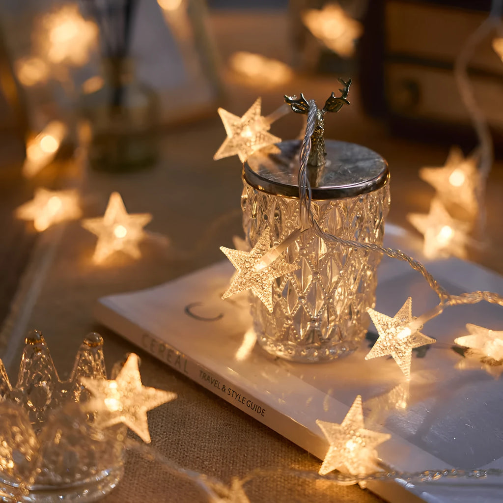 Battery box heart-shaped string lights with PVC shell, IP43 rating, and 1.5m 10 lights option