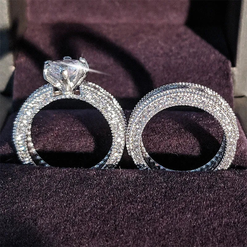 Silver wedding ring for women, classic silver tone band, available in sizes 5 to 10