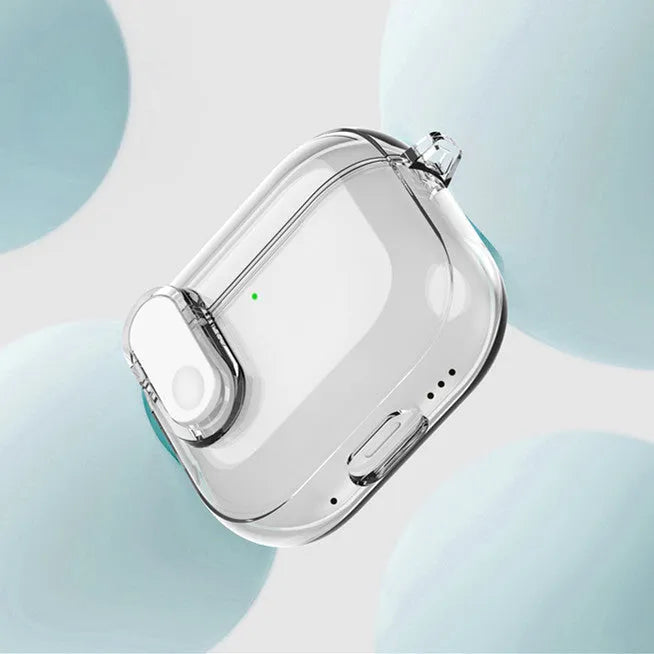 Transparent TPU earphone case for Apple AirPods 4 in clear, grey or pink soft translucent cover