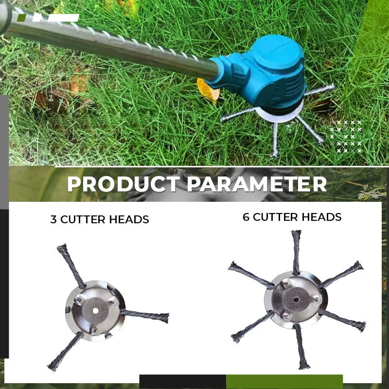 Small lithium electric wire mower general accessories stainless steel 150mm diameter anti-falling steel wire