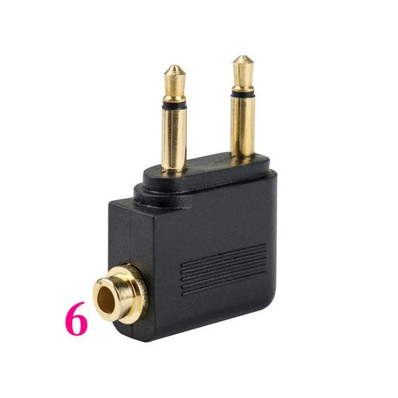 Black Bluetooth 5.4 audio adapter with 3.5mm plug for wireless connection to car stereos and speakers