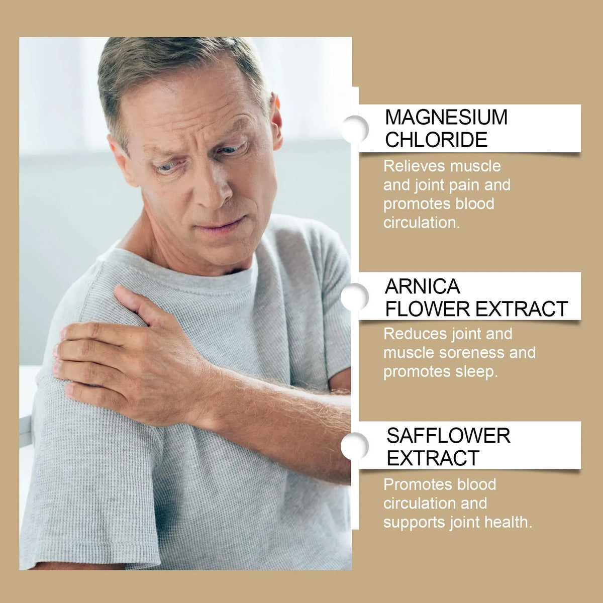 114g tube of magnesium cream for body care after exercise with glycerin and mineral oil