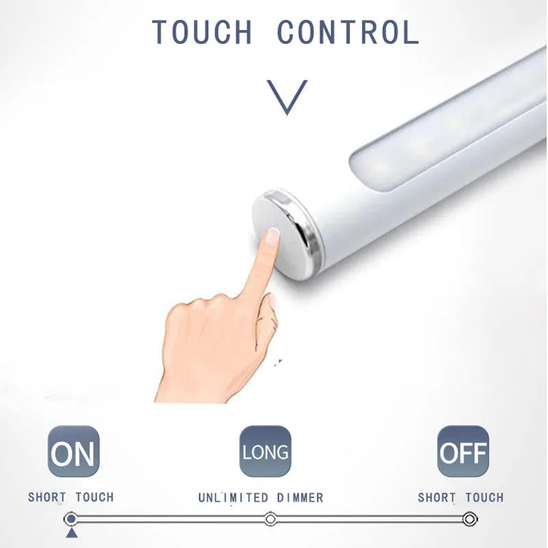 Silver handheld UV disinfection sterilisation stick, 20 x 300mm, USB rechargeable, 600mAh, 147 grams