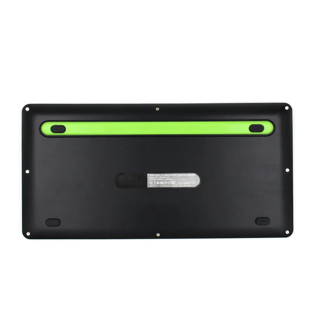 Black universal Bluetooth touch keyboard with 78 keys and touchpad for tablets and phones