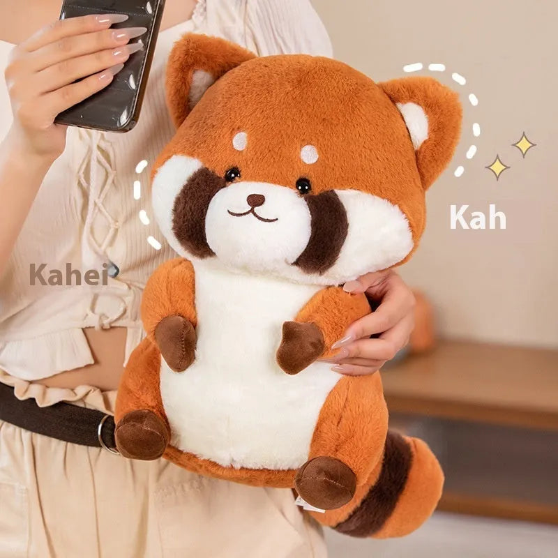 Cute Raccoon plush toy, 35cm height and 0.41kg weight, single stuffed raccoon for youth aged 15 to 35