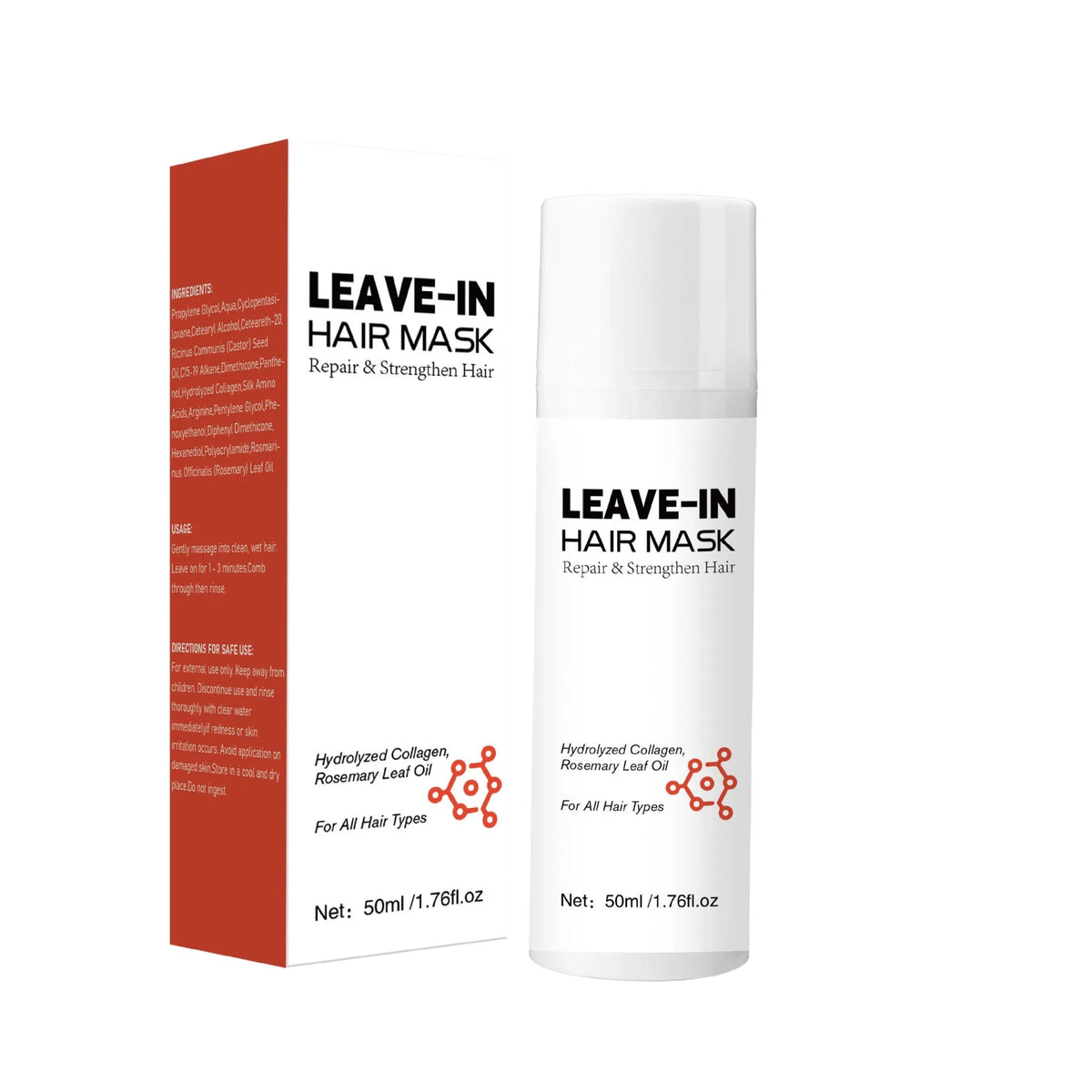50ml Replenishment Soft Hair Improve Frizzy Conditioner bottle with FP-5 export classification