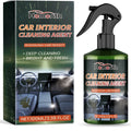 Car interior cleaning agent 100ml bottle measuring 4.6 by 16.8 cm with quick-dry formula