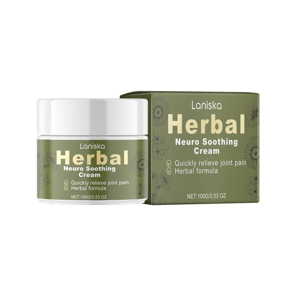 100g external body care cream jar with Arnica pepper mugwort root herbal ingredients