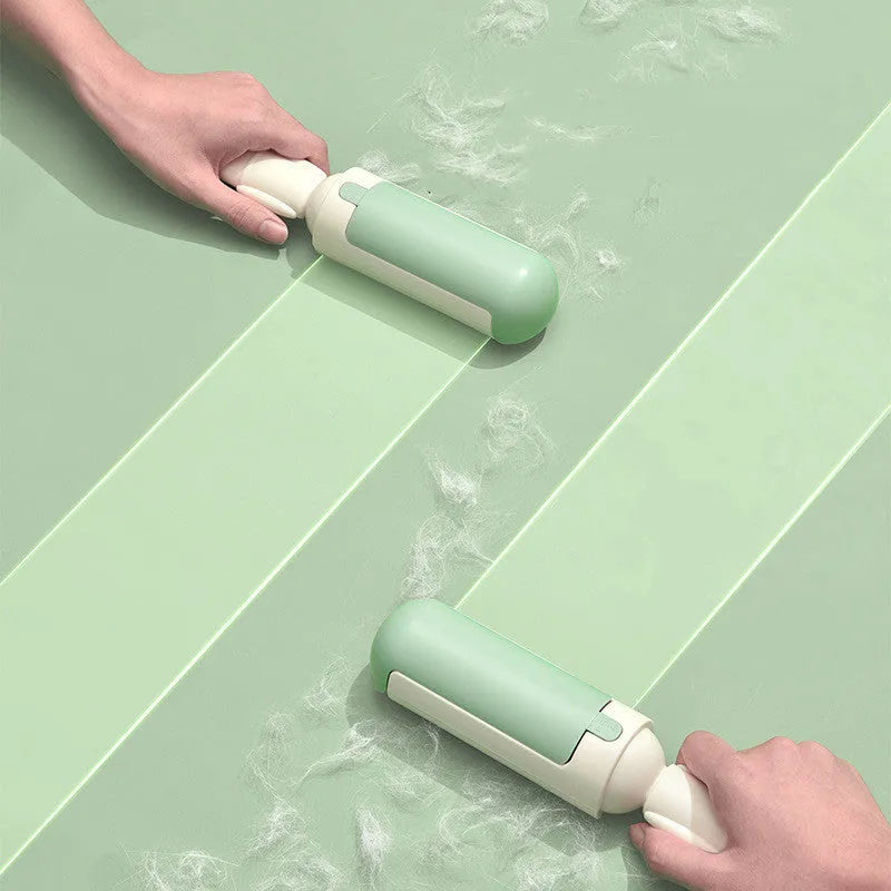 Reusable pet hair remover roller with non-slip handle, self-cleaning base, 24.9 x 5.4 x 5.9 cm, for couch and car seats