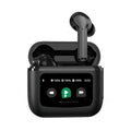 Wireless in-ear Bluetooth headset in black, silver or champagne with touch control, colour screen and 15 metre range
