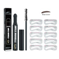 Eyebrow printing pen set with stencil, pencil and brush in Black, Dark Brown and Dark Gray, 3g