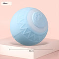 Blue automatic moving cat ball with silicone construction and charging cable