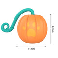 Electric cat toy ball with LED light in watermelon design showing automatic movement pattern