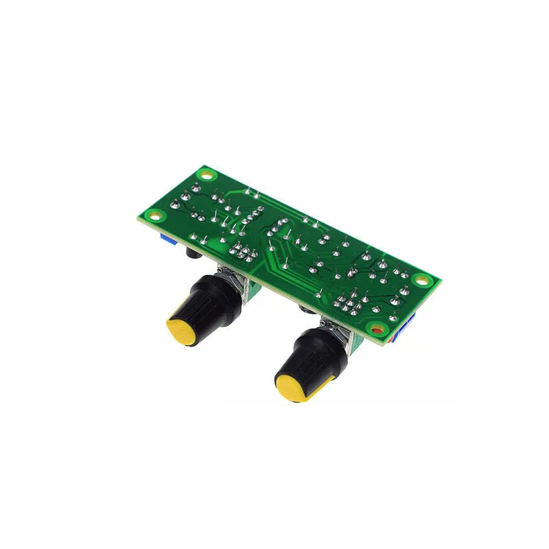 Car audio front stage board for bass boost with 10-24V power supply on FR-4 fibreboard PCB