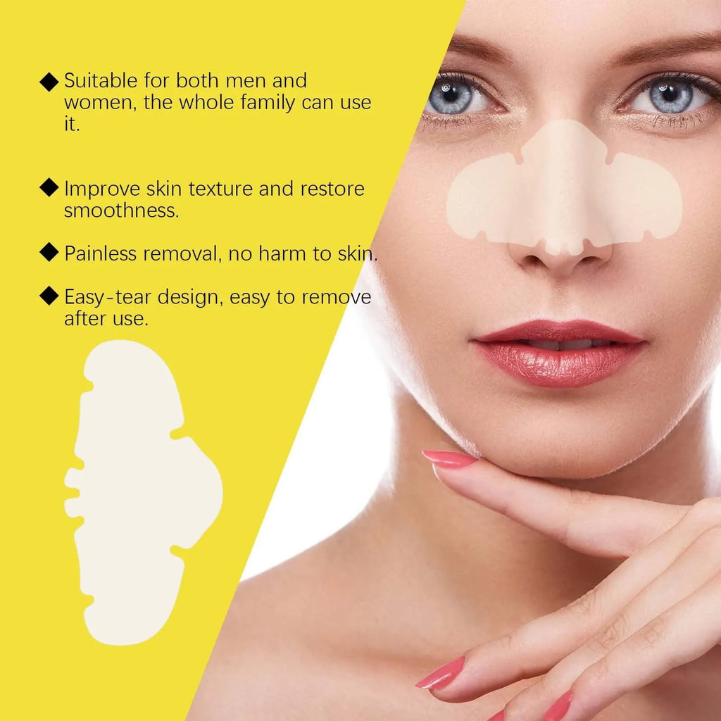 12 hydrocolloid invisible concealer nose patches for acne spot treatment on a white background