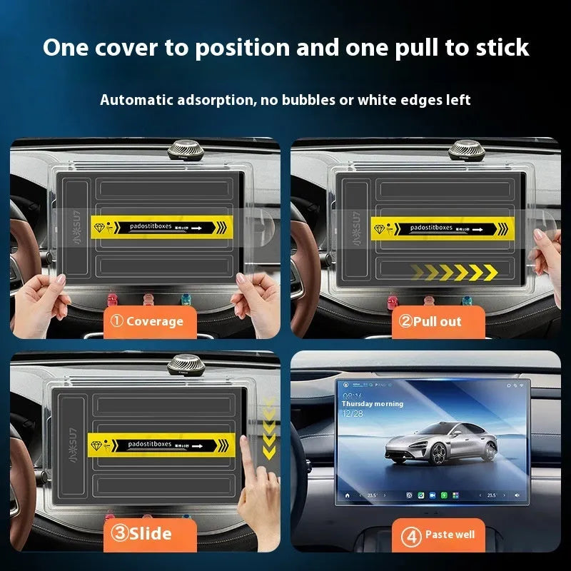 Tempered glass screen protector for Tesla Model 3 and Model Y central control or rear screen