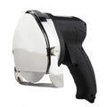 Black electric meat cleaver with EU plug for turkey barbecue preparation and meat processing