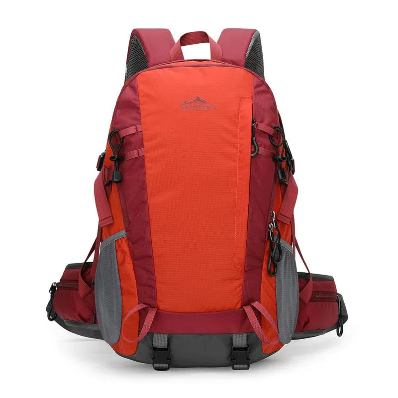 Men's lightweight outdoor casual hiking backpack in 20-35L with fruit pattern and swastika trend element