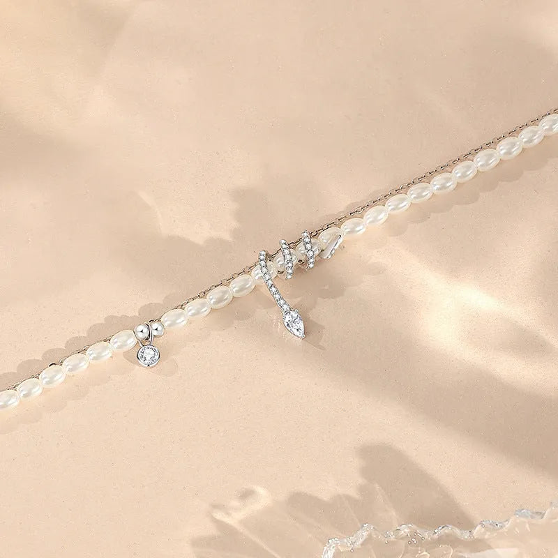 Snake zodiac beaded bracelet in 925 silver with electroplated gold finish and geometry design elements