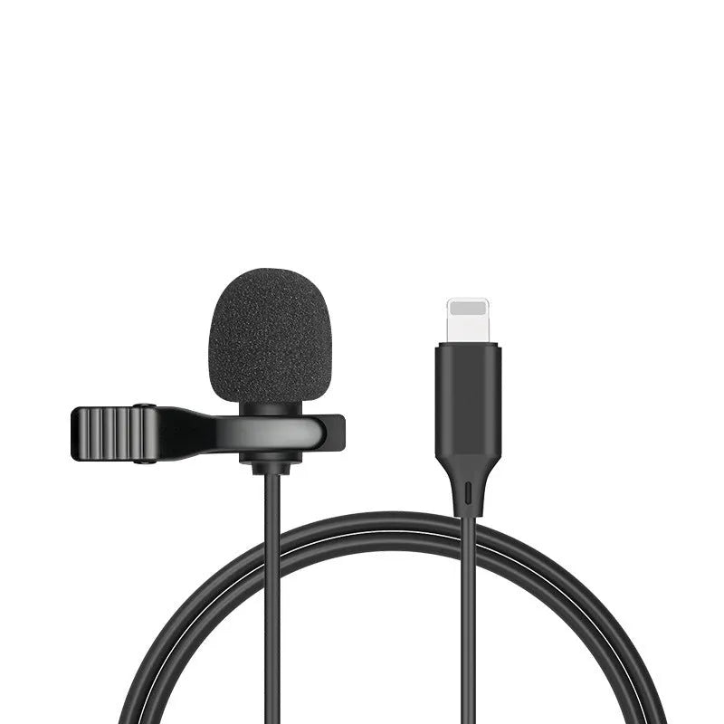 Apple-compatible lavalier microphone wired headset with 1.5m cable and in-ear design