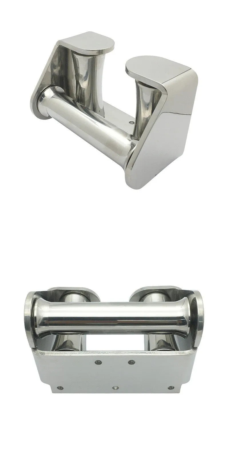 316 stainless steel mirror polished solid roller guide anchor wheel seat, 100 x 150mm, for yacht marine hardware