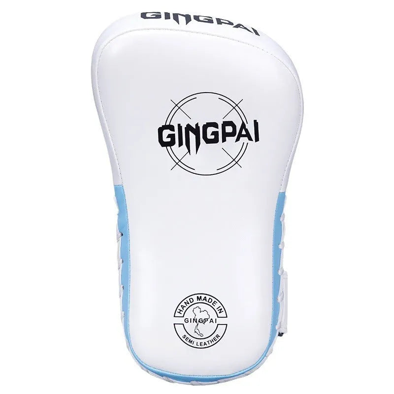 Pair of children's PU hanging boxing leg targets for combat training in red, black, white, blue, orange or yellow.