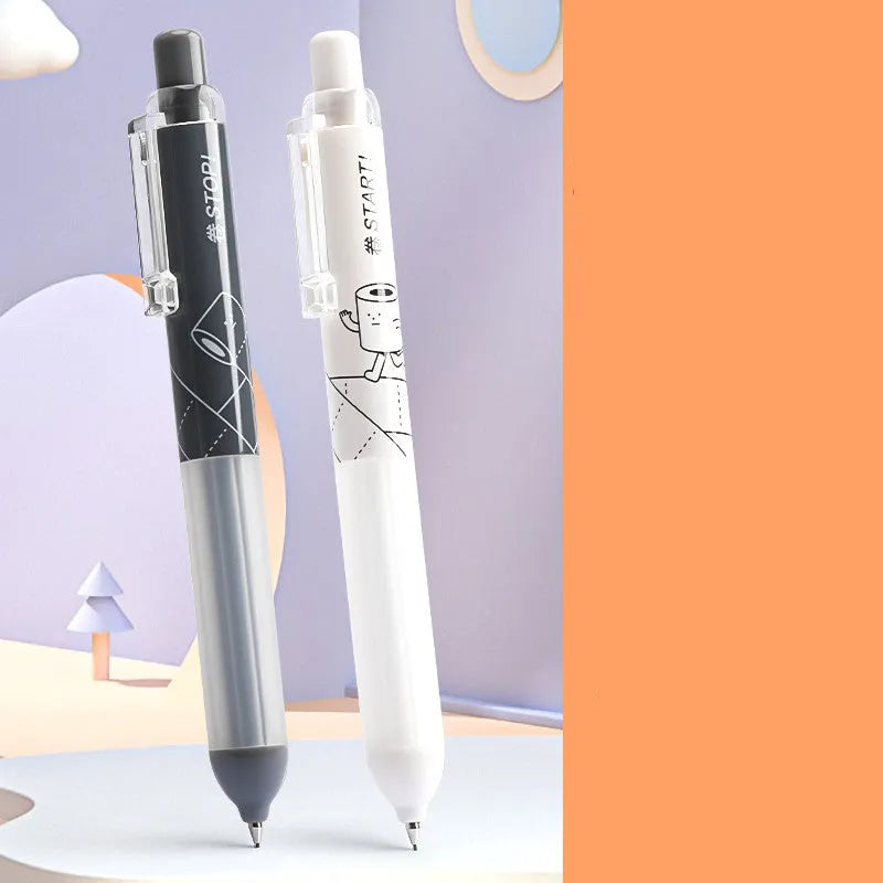 0.5mm mechanical pencil with cloud grip design in black and white colour options