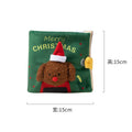 Christmas Book plush dog food hiding toy in solid colour for supervised treat search play