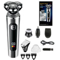 Digital USB rechargeable beard scraper with washable body and five-in-one base bracket