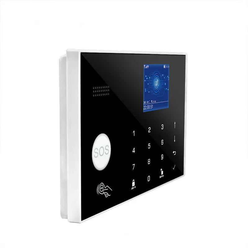 ER G30 model wireless WiFi GSM burglar alarm host unit with touch buttons