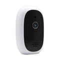 White wireless security network camera with GC1034/2033 sensor, TF card slot and cloud storage
