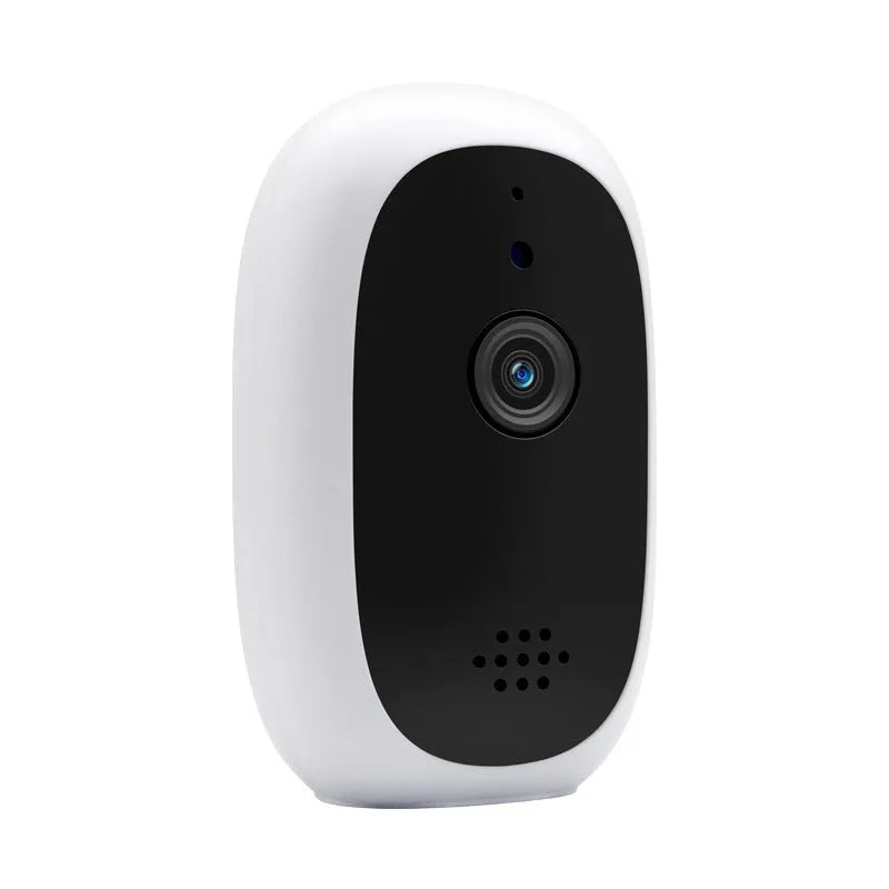 White wireless security network camera with GC1034/2033 sensor, TF card slot and cloud storage