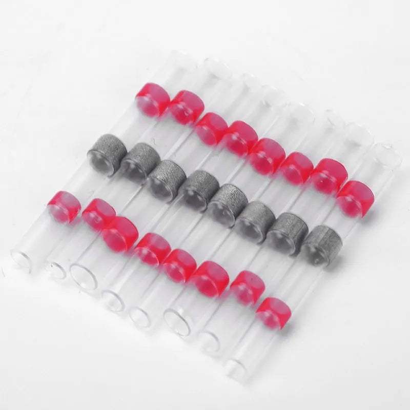 Waterproof heat shrink solder ring terminal connector in multiple colours for 32 amp electrical wiring