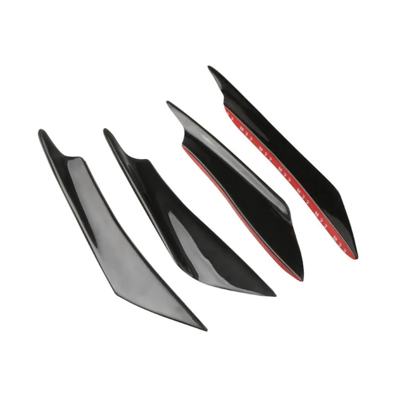 Carbon fibre pattern ABS plastic car bumper blade or front lip spoiler kit