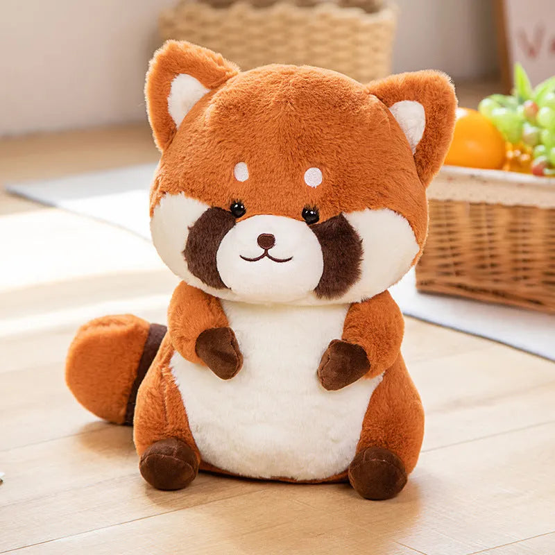 Cute Raccoon plush toy, 35cm height and 0.41kg weight, single stuffed raccoon for youth aged 15 to 35