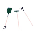 Alloy miniature garden tool set for dollhouse and elf garden scenes, 3pcs set