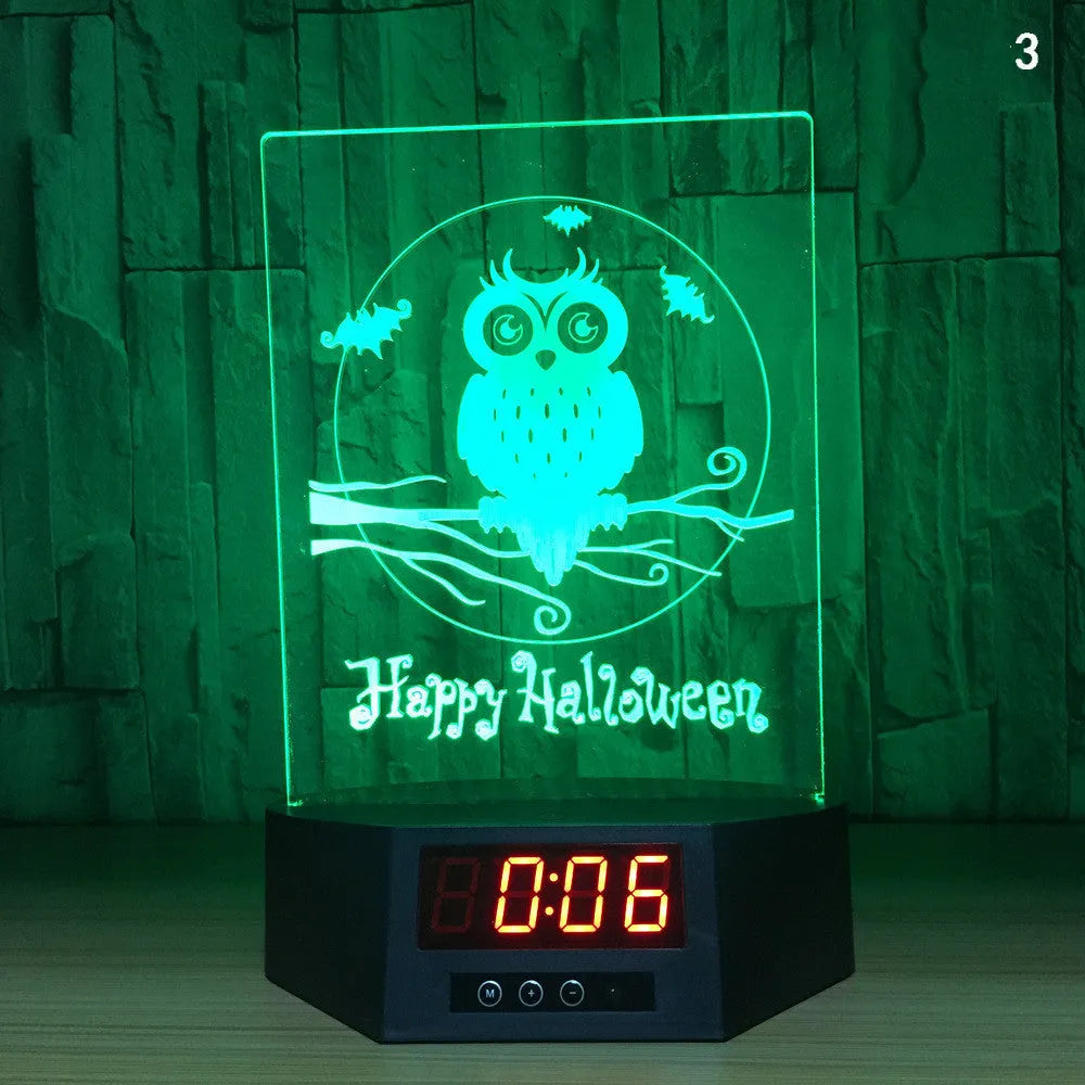 3D glowing dolphin night light LED table lamp with remote control on wooden surface