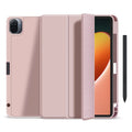 Xiaomi 5 and 5 Pro tablet case with pen slot, clamshell cover in TPU and microfibre leather, 18.3 x 1.6 x 26 cm