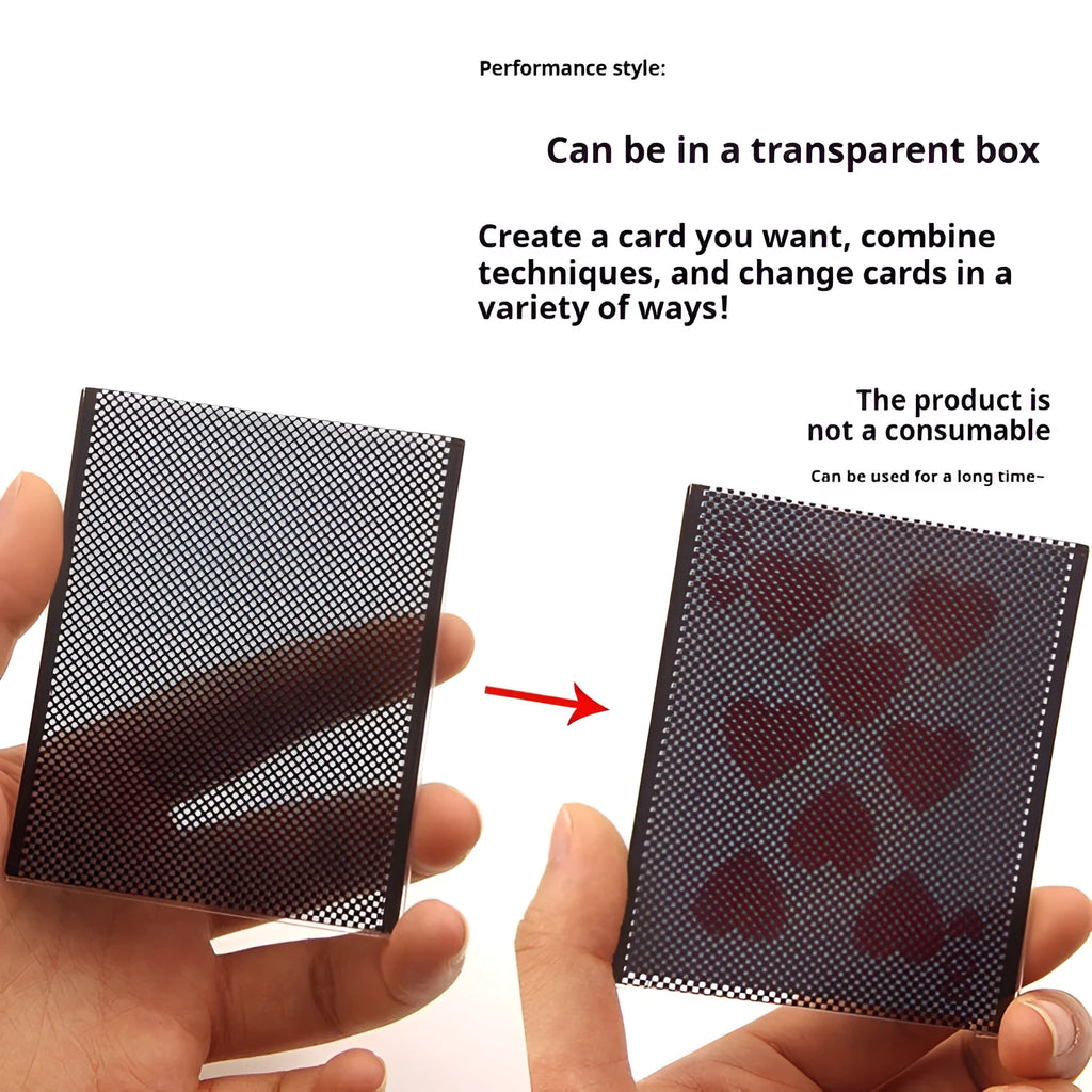 Plastic close performance vacuum exchange playing card magic prop in OPP packing