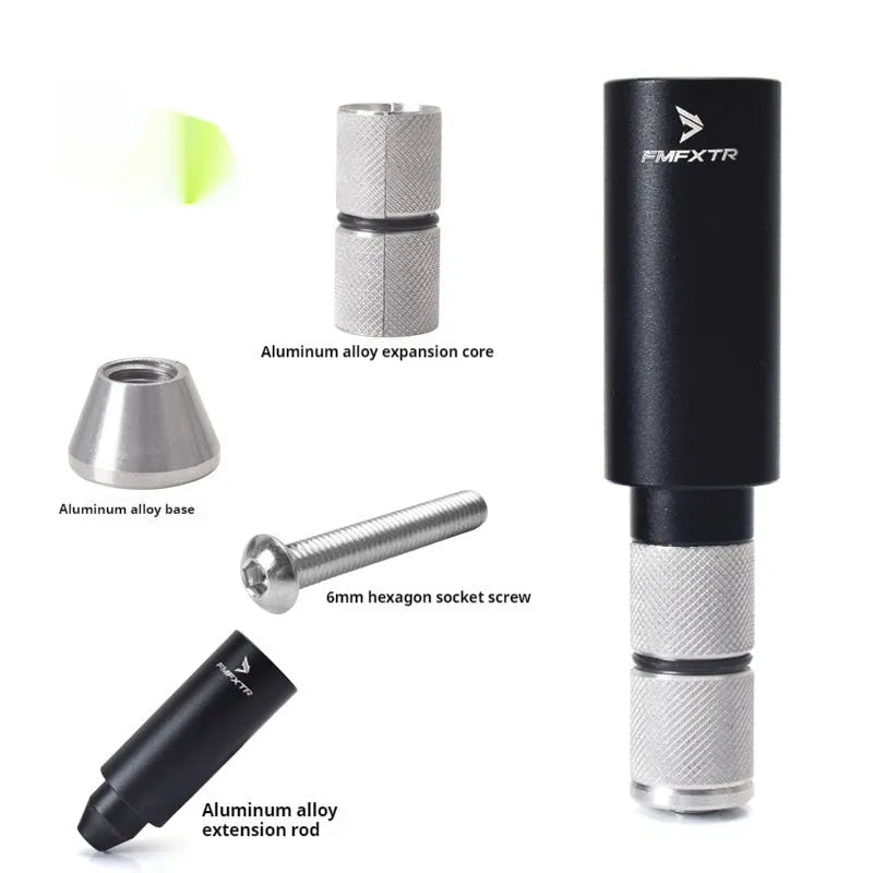 Pair of aluminium alloy bicycle handlebar extension rods with folding mechanism