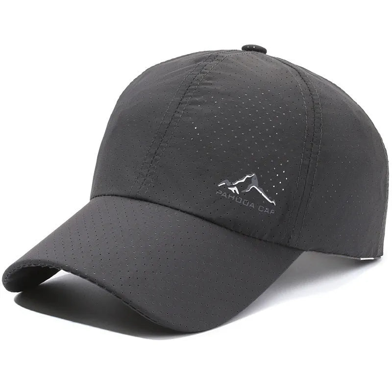 Adjustable polyester baseball cap in dome crown style for summer sun protection