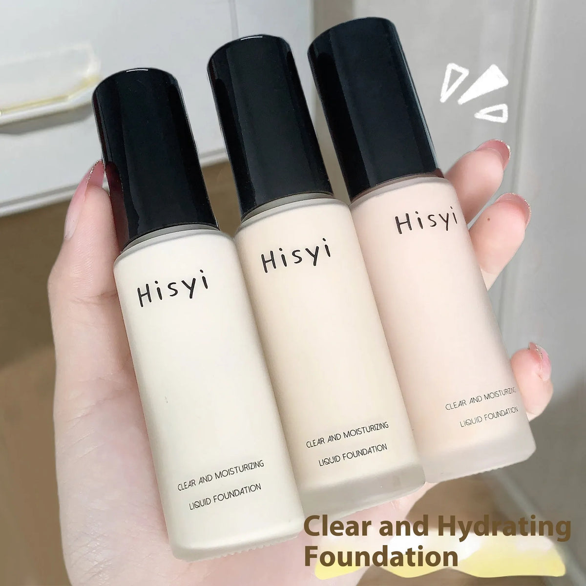 Lightweight liquid foundation 30ml bottle for neutral skin, concealing moisturising BB cream in three shades