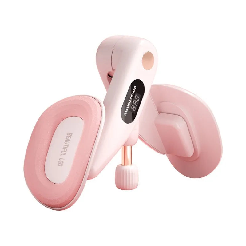 Pelvic floor muscle trainer device with digital counting display and foam cushioning